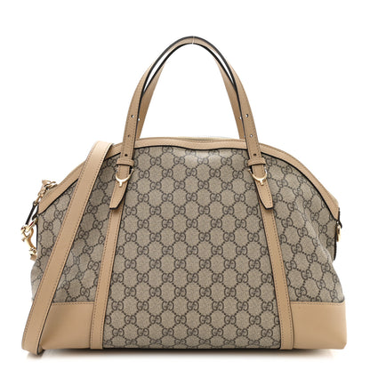 Gucci GG Supreme Monogram Medium Nice Top Handle Dome Bag Beige 1 of 12