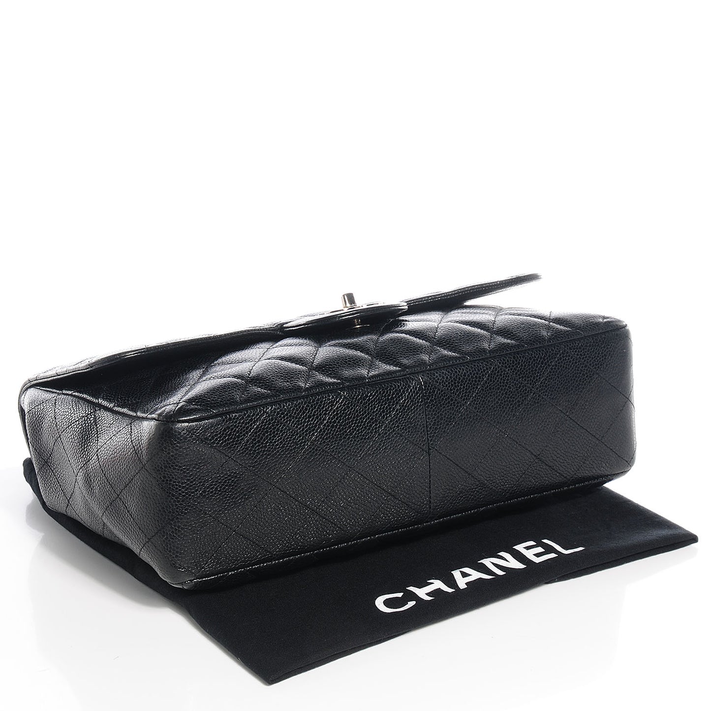 Caviar Jumbo Single Flap Black