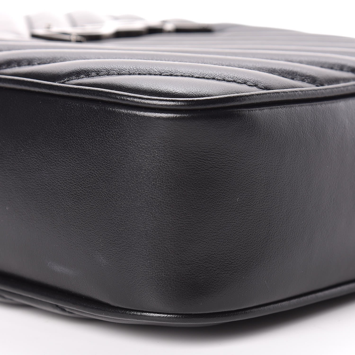 Saint Laurent Calfskin Matelasse Monogram Lou Camera Bag Black 10 of 10