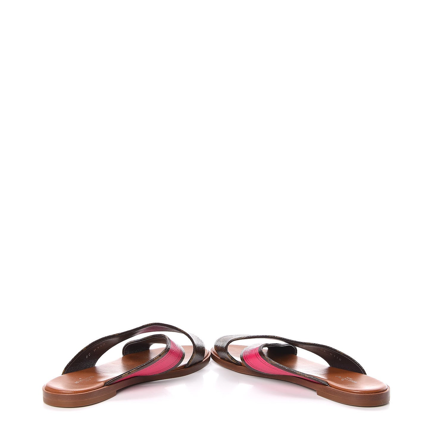 Monogram Panorama Flat Mules 38.5 Cacao