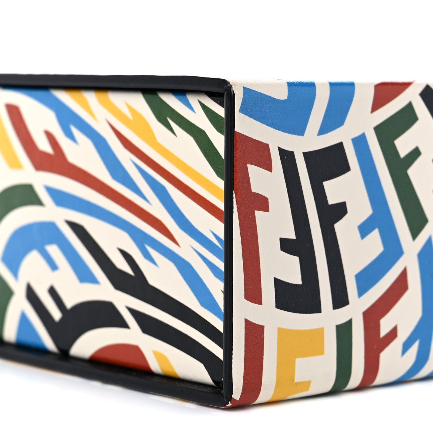 X SARAH COLEMAN Vitello Grace Light FF Vertigo Box Bag White Ice Multicolor