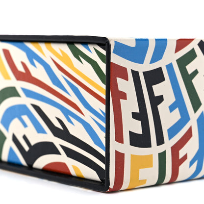 Fendi X SARAH COLEMAN Vitello Grace Light FF Vertigo Box Bag White Ice Multicolor 6 of 10
