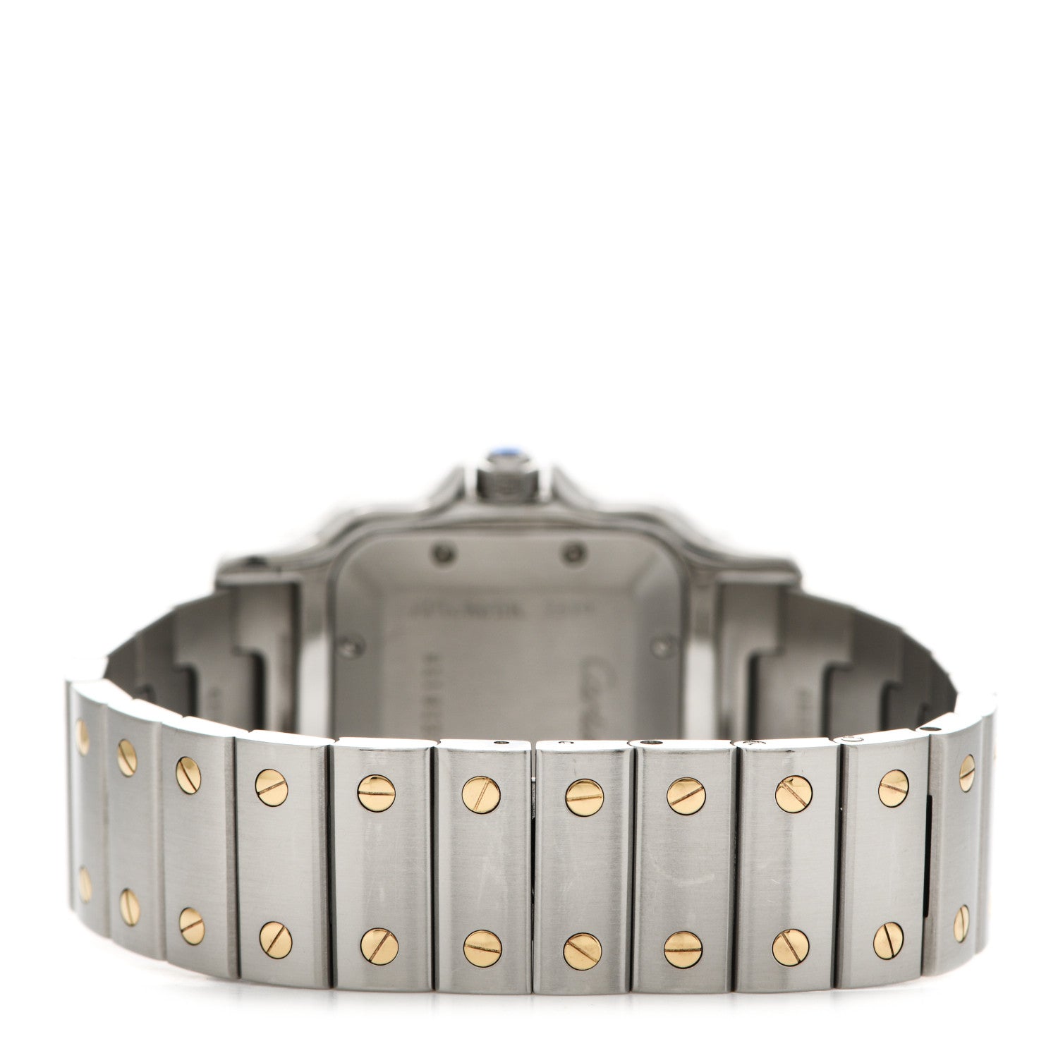 Cartier Stainless Steel 18K Yellow Gold 29mm Santos De Cartier Galbee Automatic Watch 3 of 5