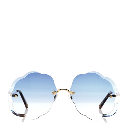 Chloe Flower Round Sunglasses CE156S Blue 2 of 6