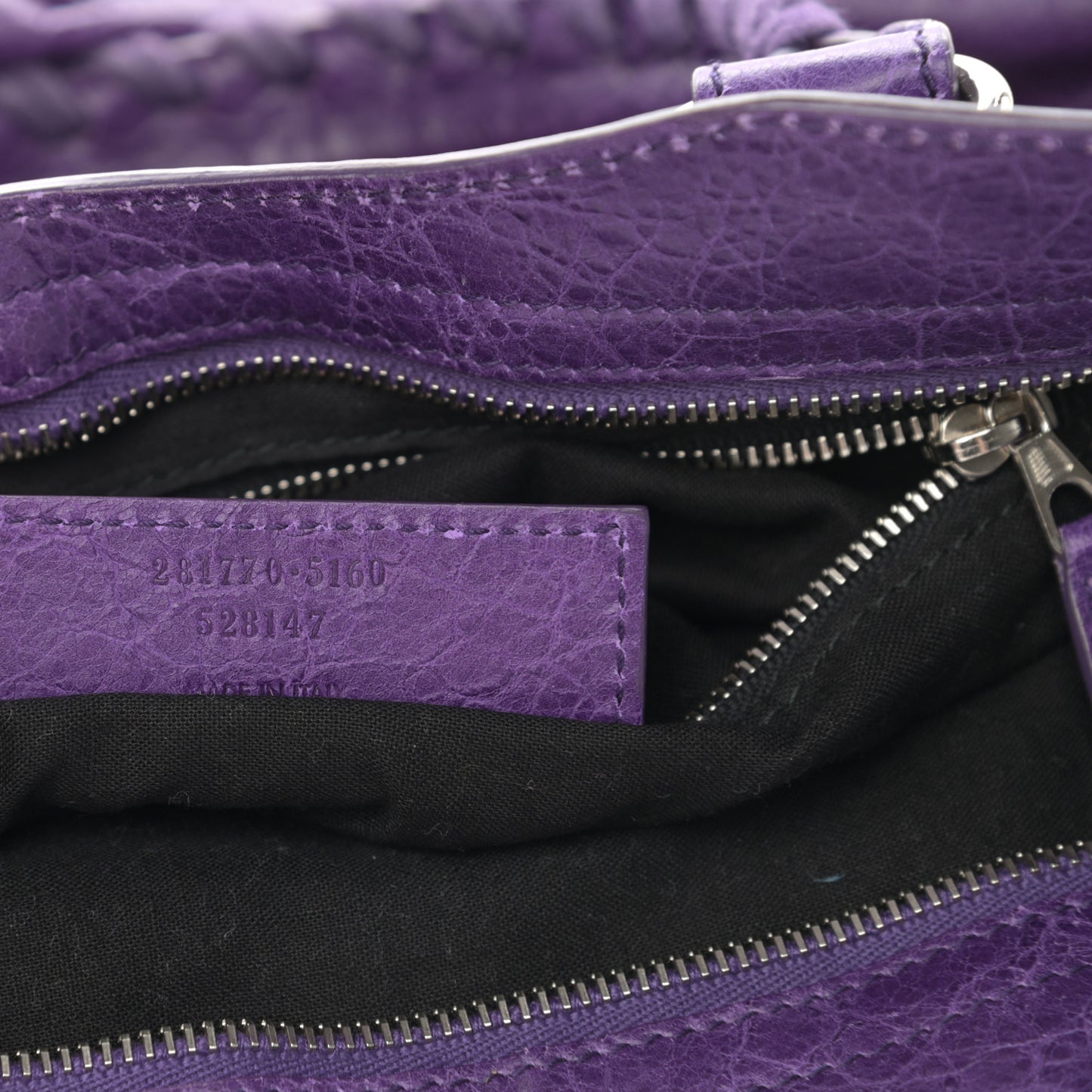 Agneau Giant 12 Silver Hardware City Dark Violet
