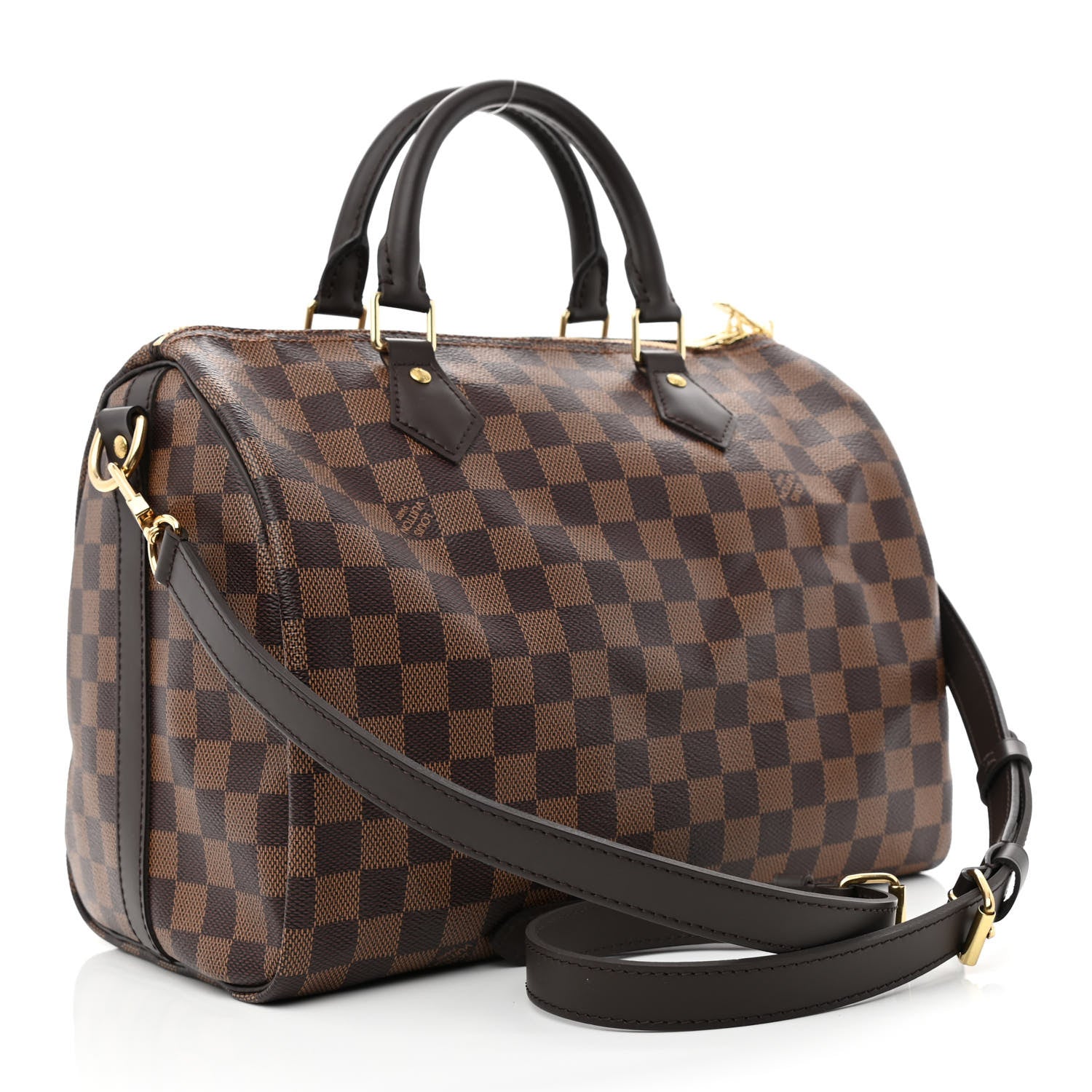Louis Vuitton Damier Ebene Speedy Bandouliere 30 3 of 10