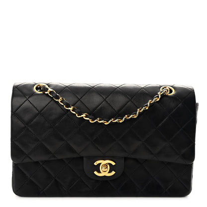 Chanel Lambskin Quilted Medium Double Flap Black 1 of 13