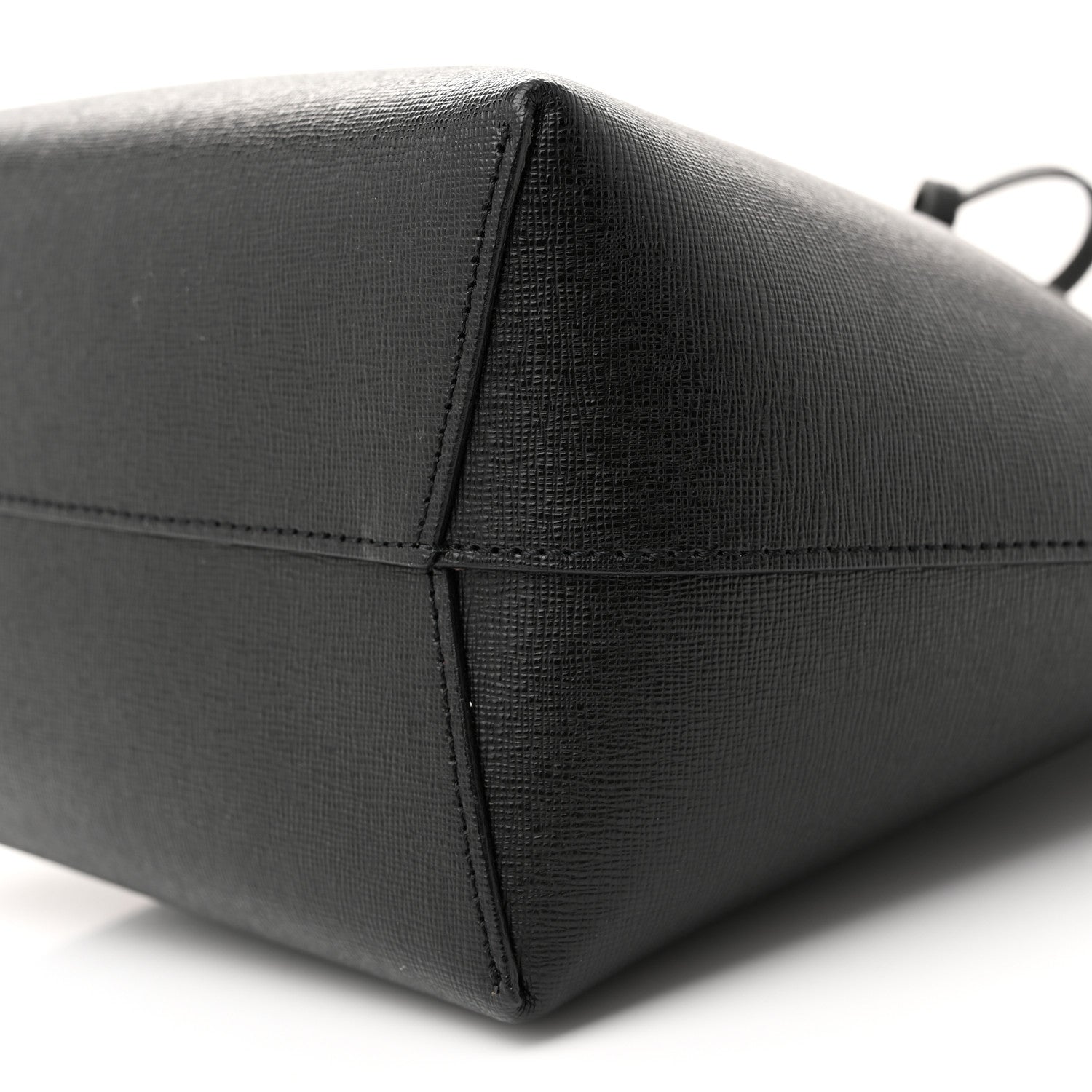 Mansur Gavriel Saffiano Mini Bucket Bag Black Flamma 10 of 12