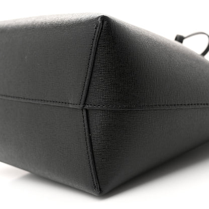 Mansur Gavriel Saffiano Mini Bucket Bag Black Flamma 10 of 12