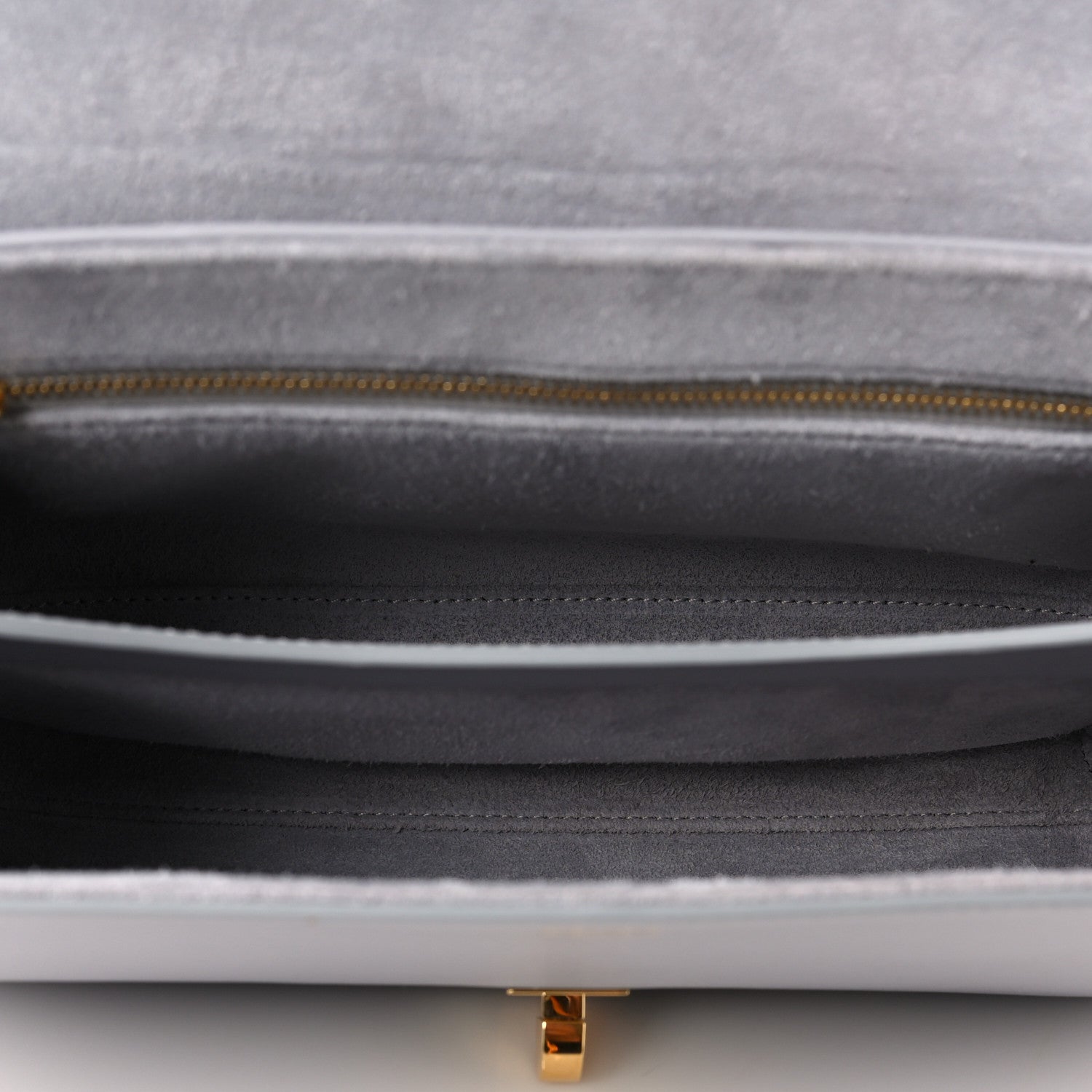 Celine Smooth Calfskin Teen Soft 16 Shoulder Bag Light Grey 4 of 10