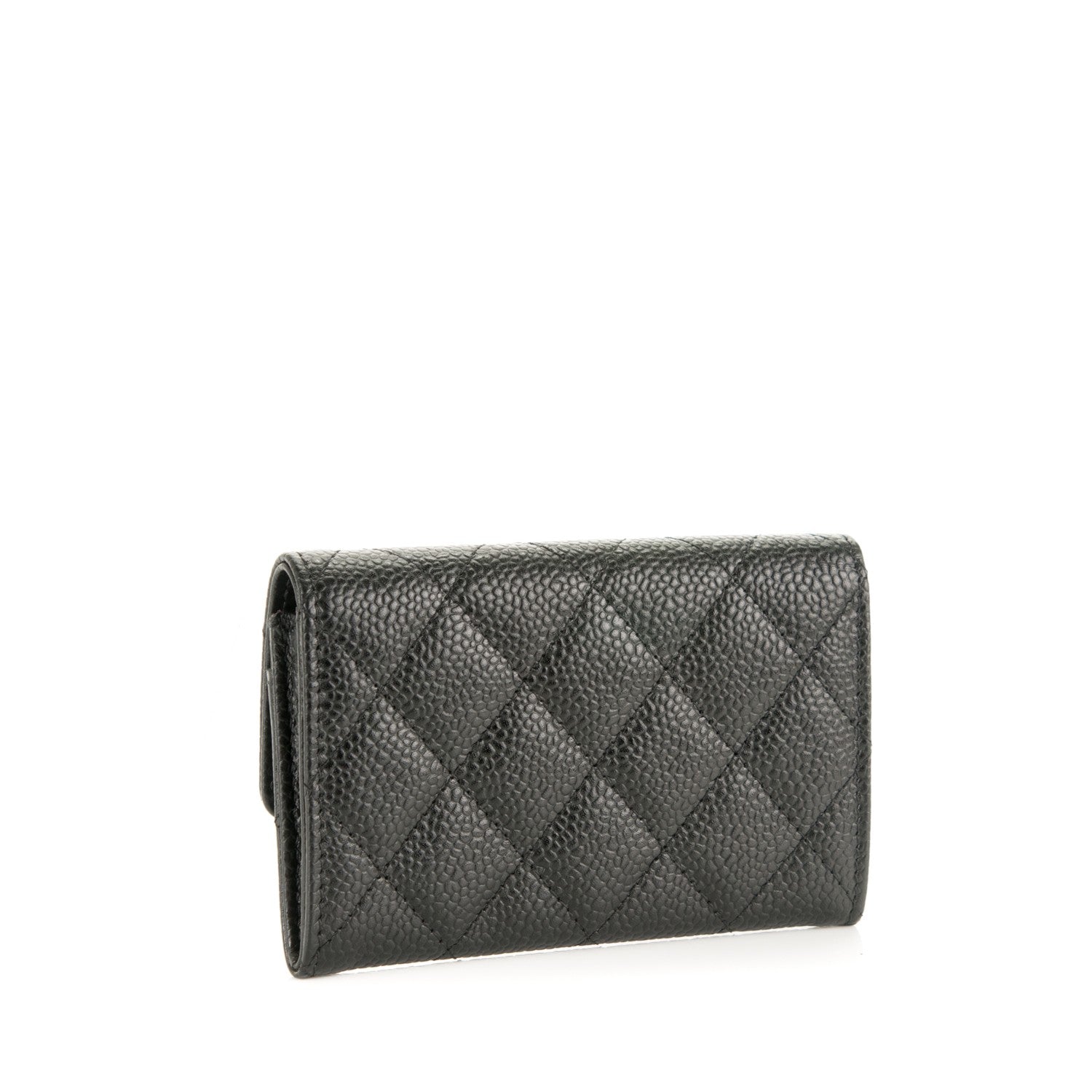 Chanel Caviar Quilted Flap Card Holder Black 3 of 8
