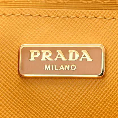 Prada Saffiano Lux Mini Promenade Tote Yellow 6 of 12