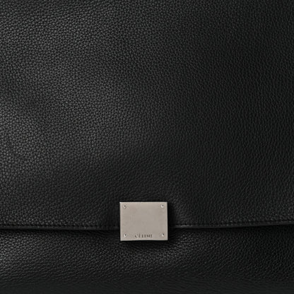 Celine Drummed Calfskin Suede Large Trapeze Black 7 of 9