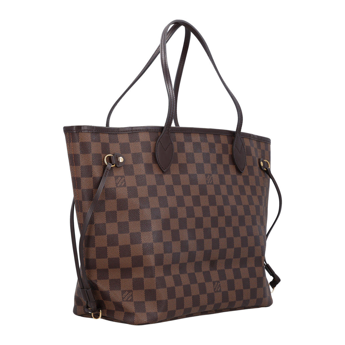Louis Vuitton Damier Ebene Neo Neverfull MM Rose Ballerine 4 of 12