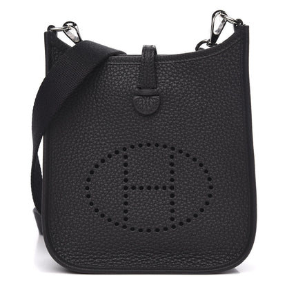 Hermes Taurillon Clemence Evelyne TPM Black 1 of 10