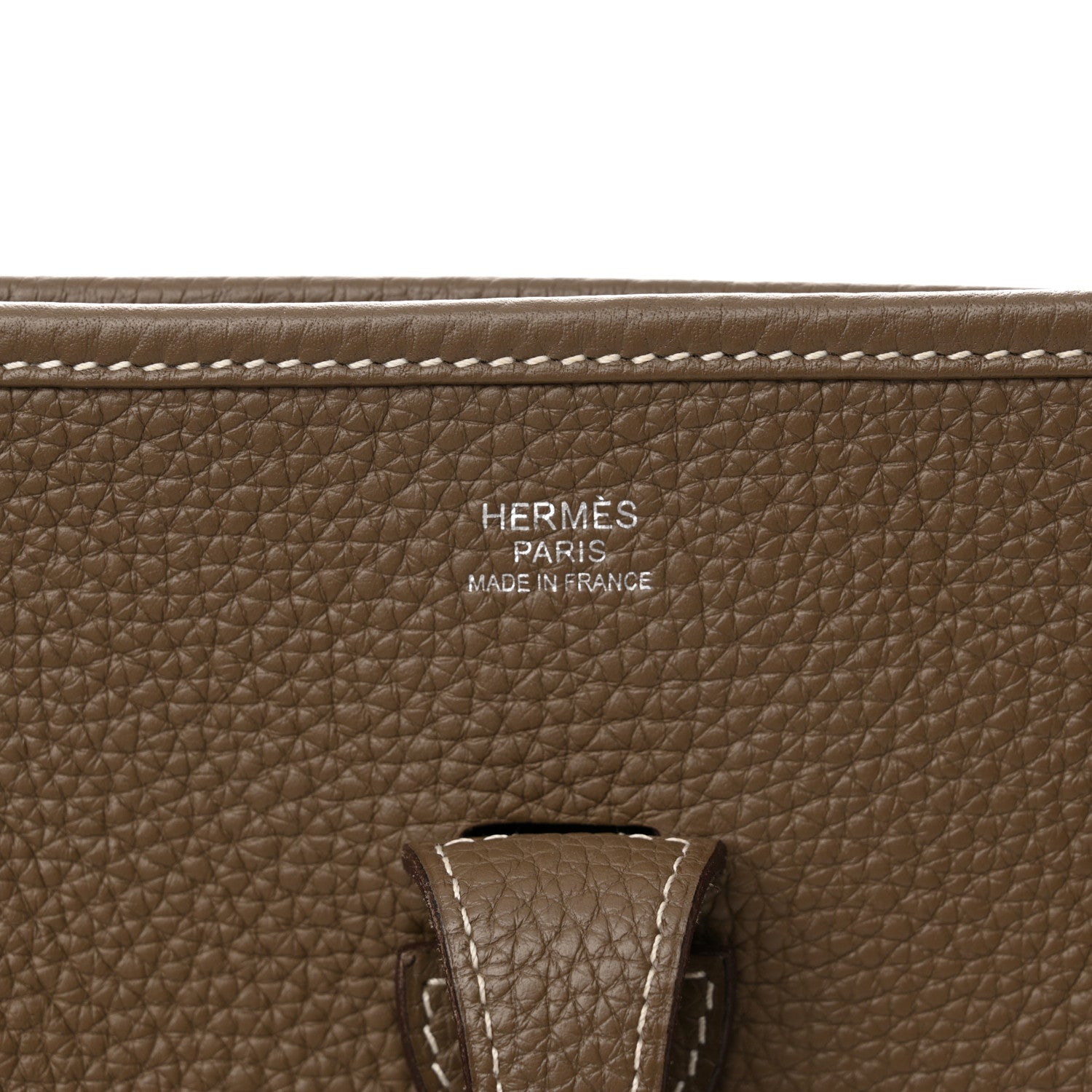 Hermes Taurillon Clemence Evelyne III PM Etoupe 6 of 12