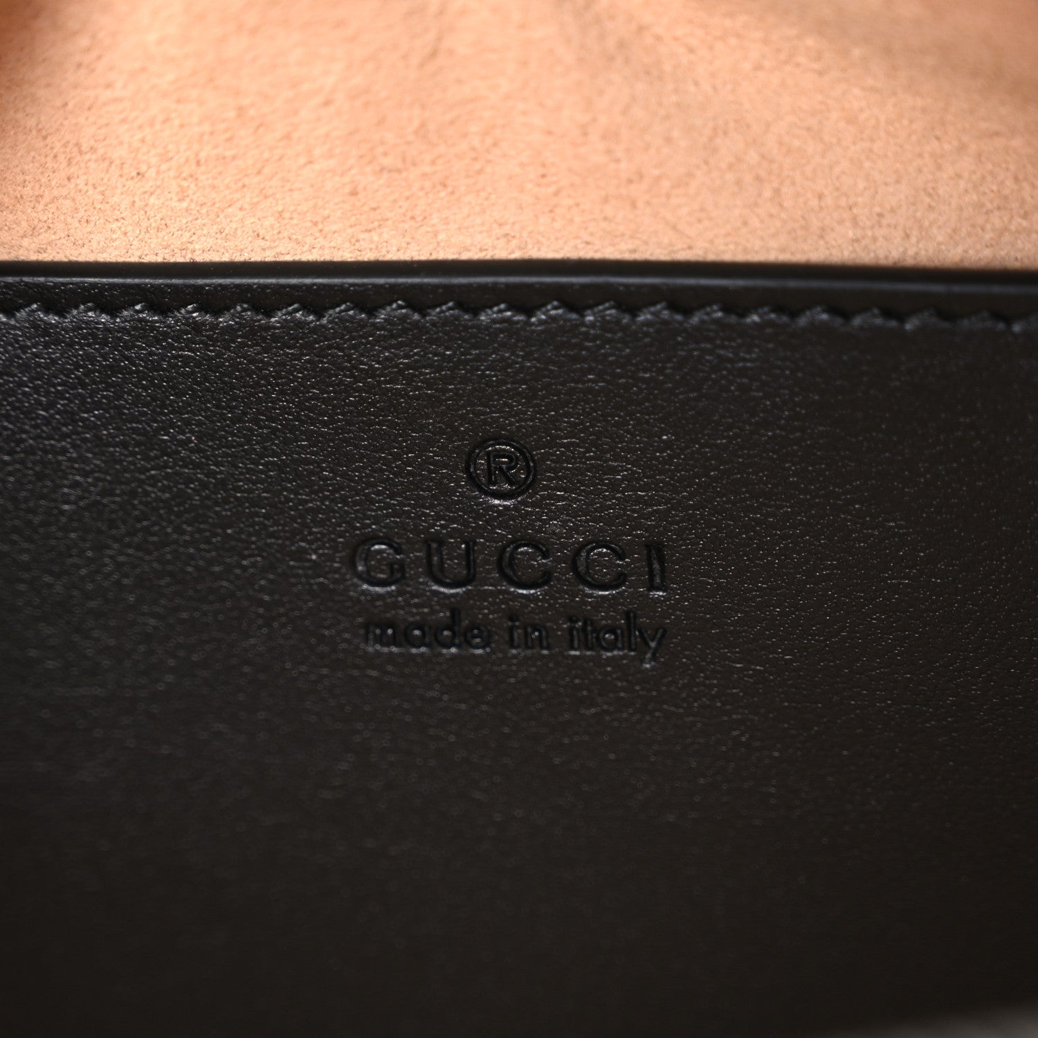 Gucci Calfskin Matelasse Small GG Marmont Chain Shoulder Bag Black 6 of 10