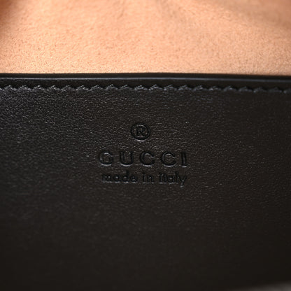 Gucci Calfskin Matelasse Small GG Marmont Chain Shoulder Bag Black 6 of 10