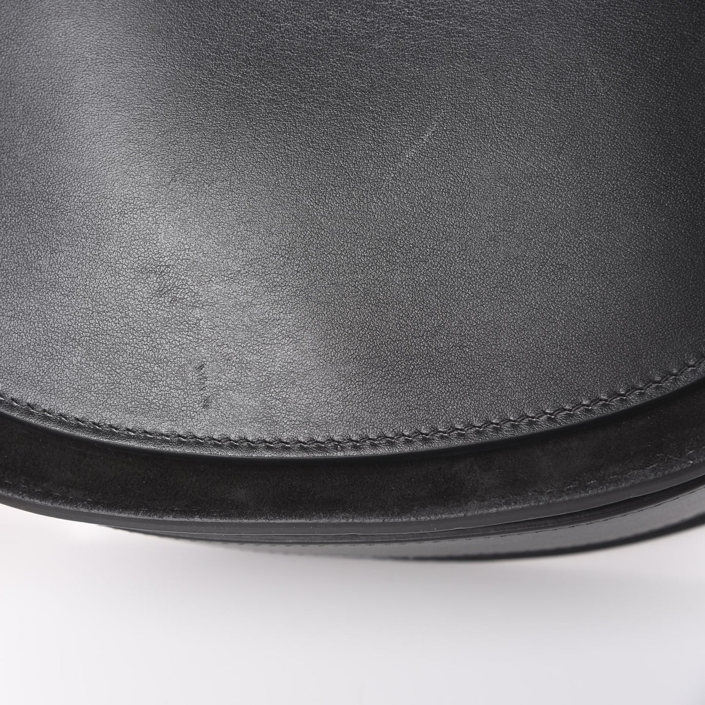 Grained Calfskin Large Tess Bag Black