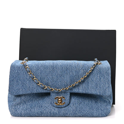 Chanel Denim Small Souplissimo Maxi Flap Blue 11 of 11