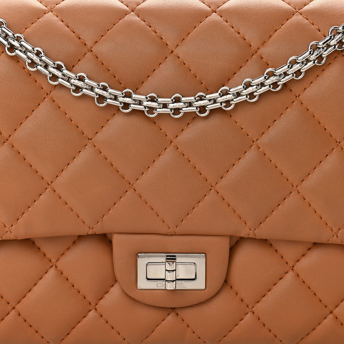 Lambskin Quilted 2.55 Reissue 226 Flap Dark Beige