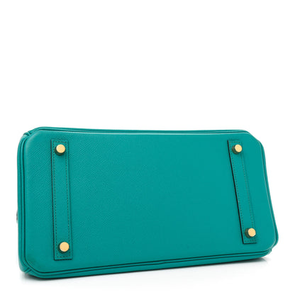 Hermes Epsom Birkin 30 Bleu Paon 4 of 10