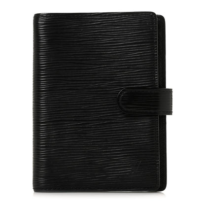 Louis Vuitton Epi Small Ring Agenda Cover Black 1 of 9