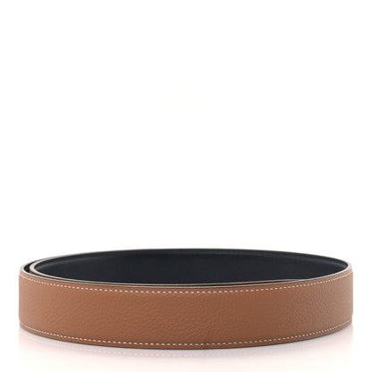 Hermes Box Togo 32mm Belt Strap 85/34 Black Gold 2 of 5