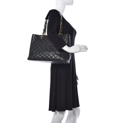 Chanel Caviar Quilted Grand Shopping Tote GST Black 2 of 12