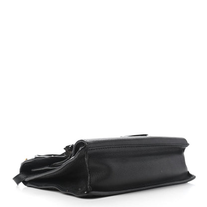 Burberry Grainy Calfskin Broguing Tassel Macken Crossbody Bag Black 4 of 18