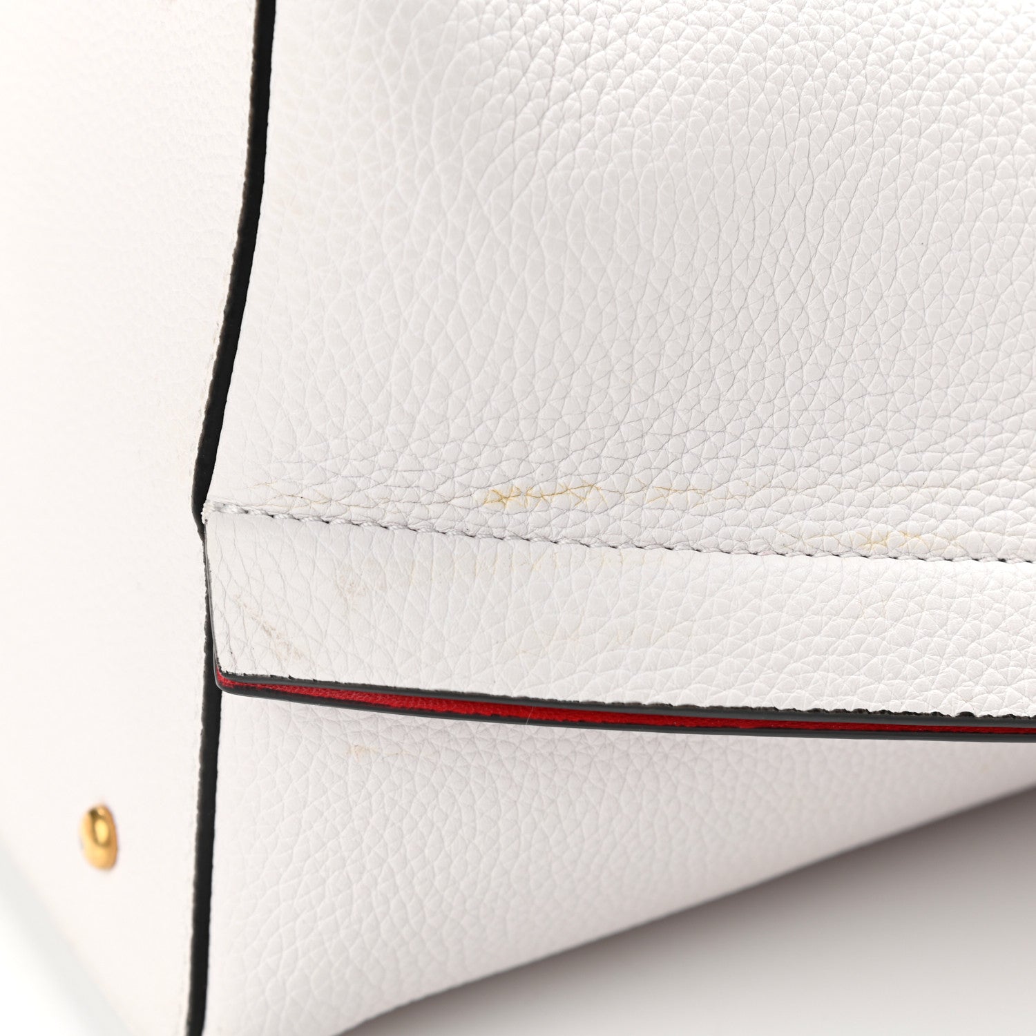 Valentino Garavani Grainy Calfskin VLogo Escape Hobo Bag White 11 of 12