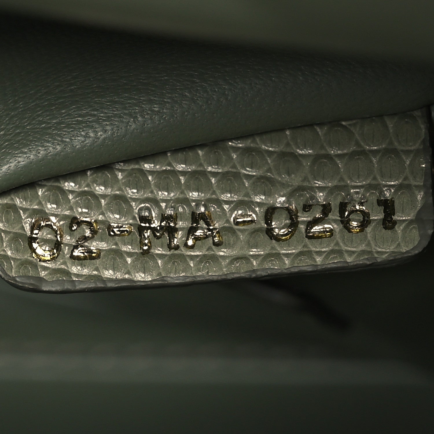 Christian Dior Lizard Mini Lady Dior  Vert Saule 7 of 16