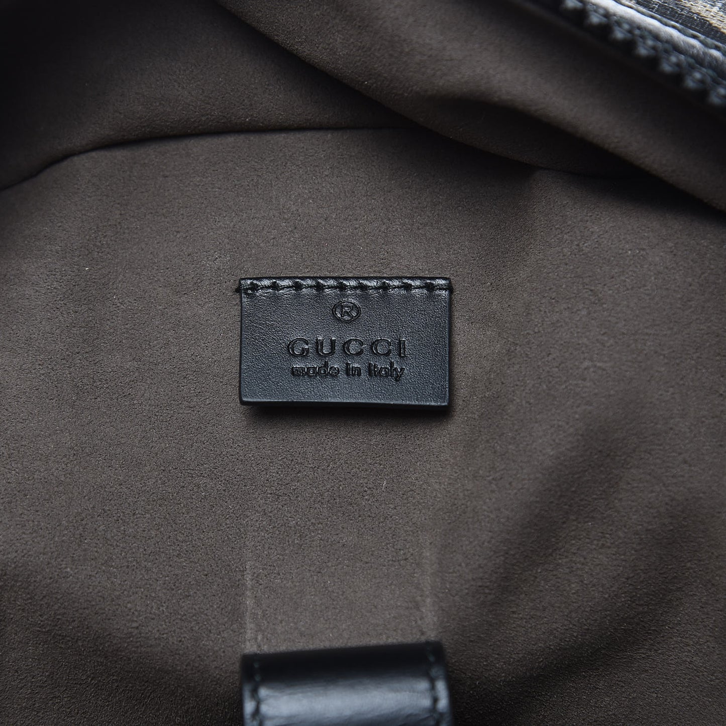 GG Supreme Monogram Caleido Medium Day Backpack Black