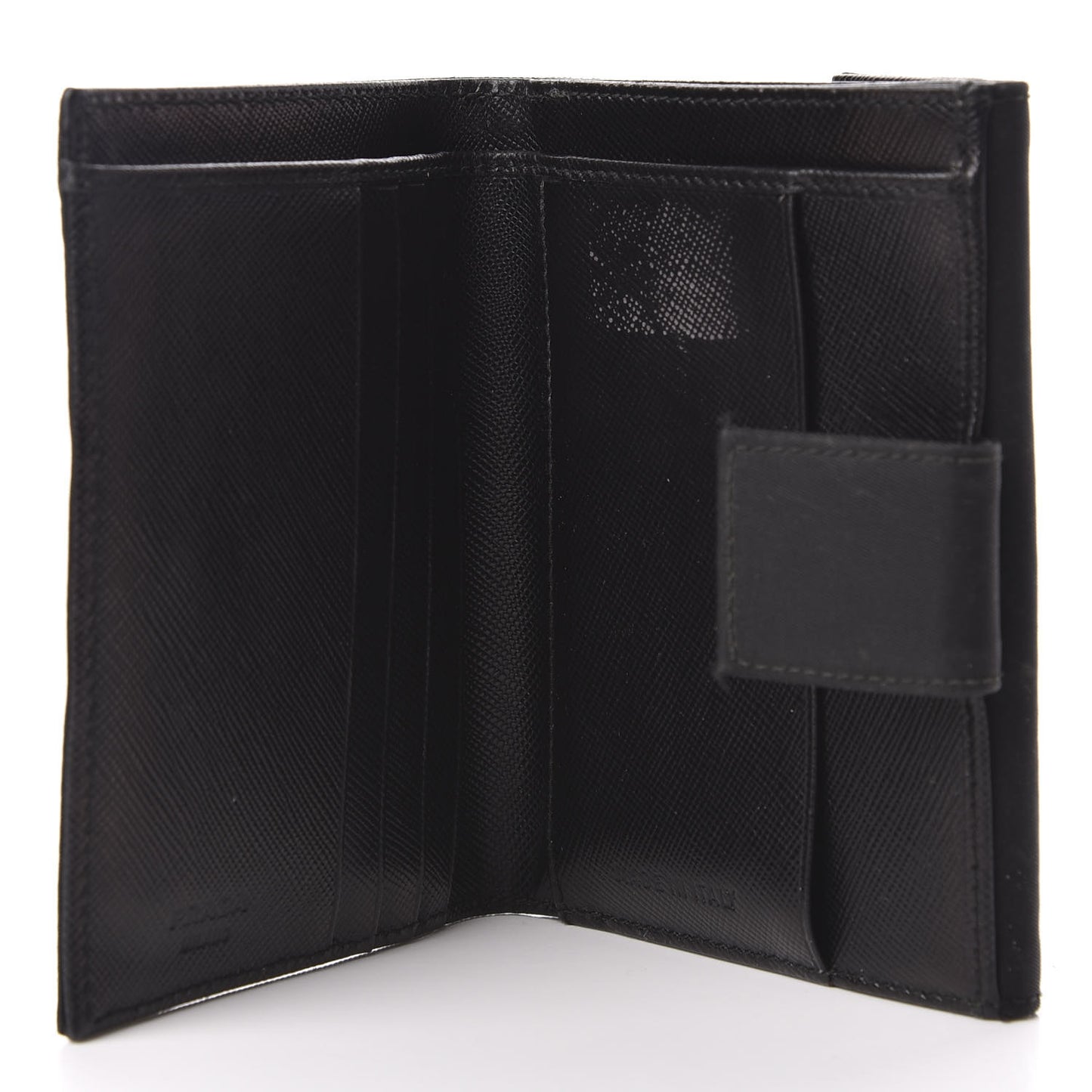Tessuto Nylon French Wallet Black