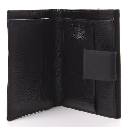 Prada Tessuto Nylon French Wallet Black 6 of 8