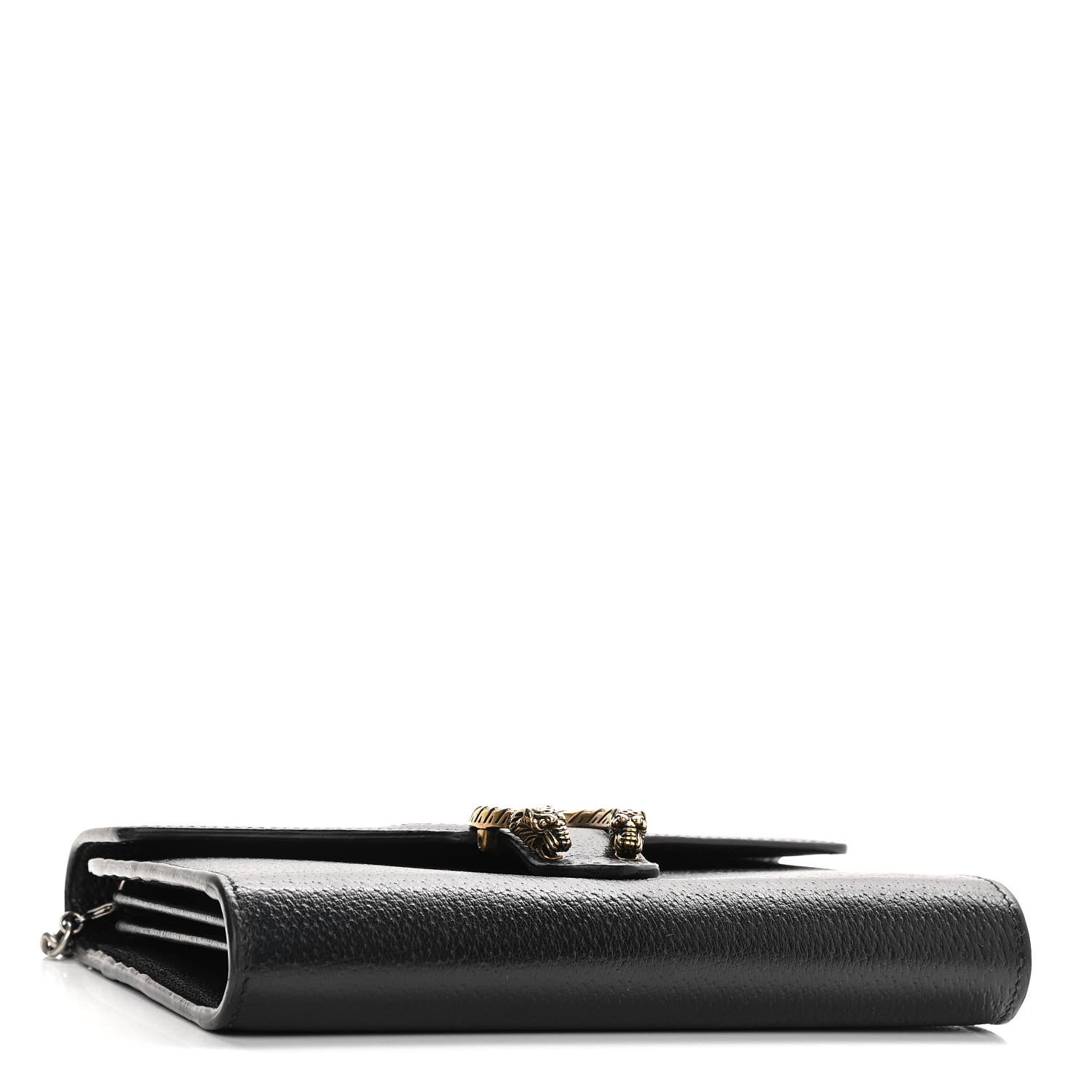 Gucci Calfskin Web Mini Dionysus Chain Wallet Black 4 of 12