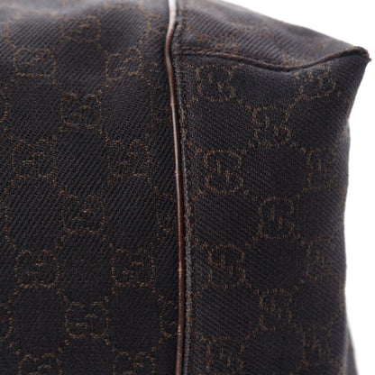 Gucci Canvas Monogram Shoulder Bag Brown 8 of 14
