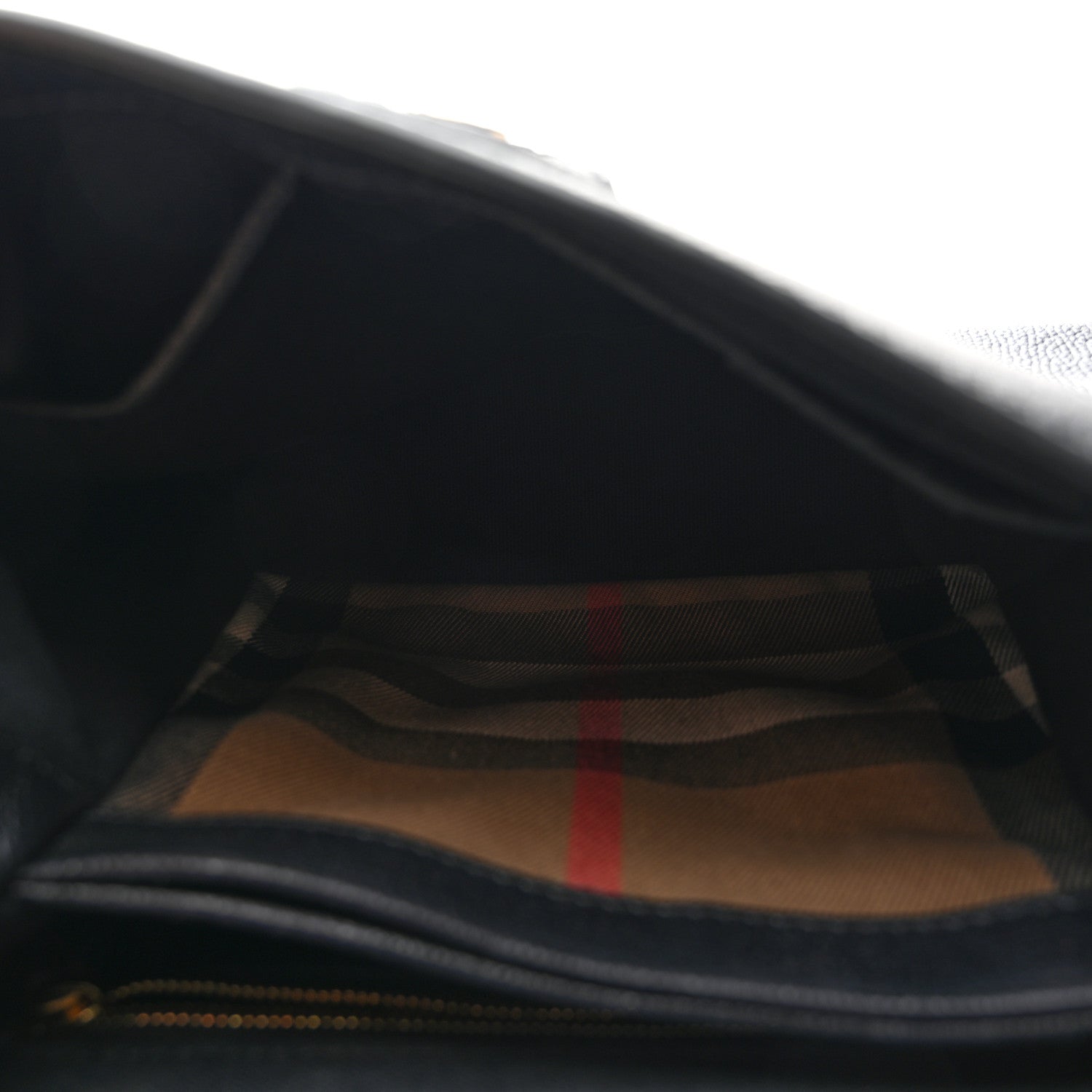 Burberry Derby Calfskin House Check Small Camberley Black 6 of 10