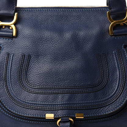 Chloe Calfskin Medium Marcie Satchel Royal Navy 10 of 10