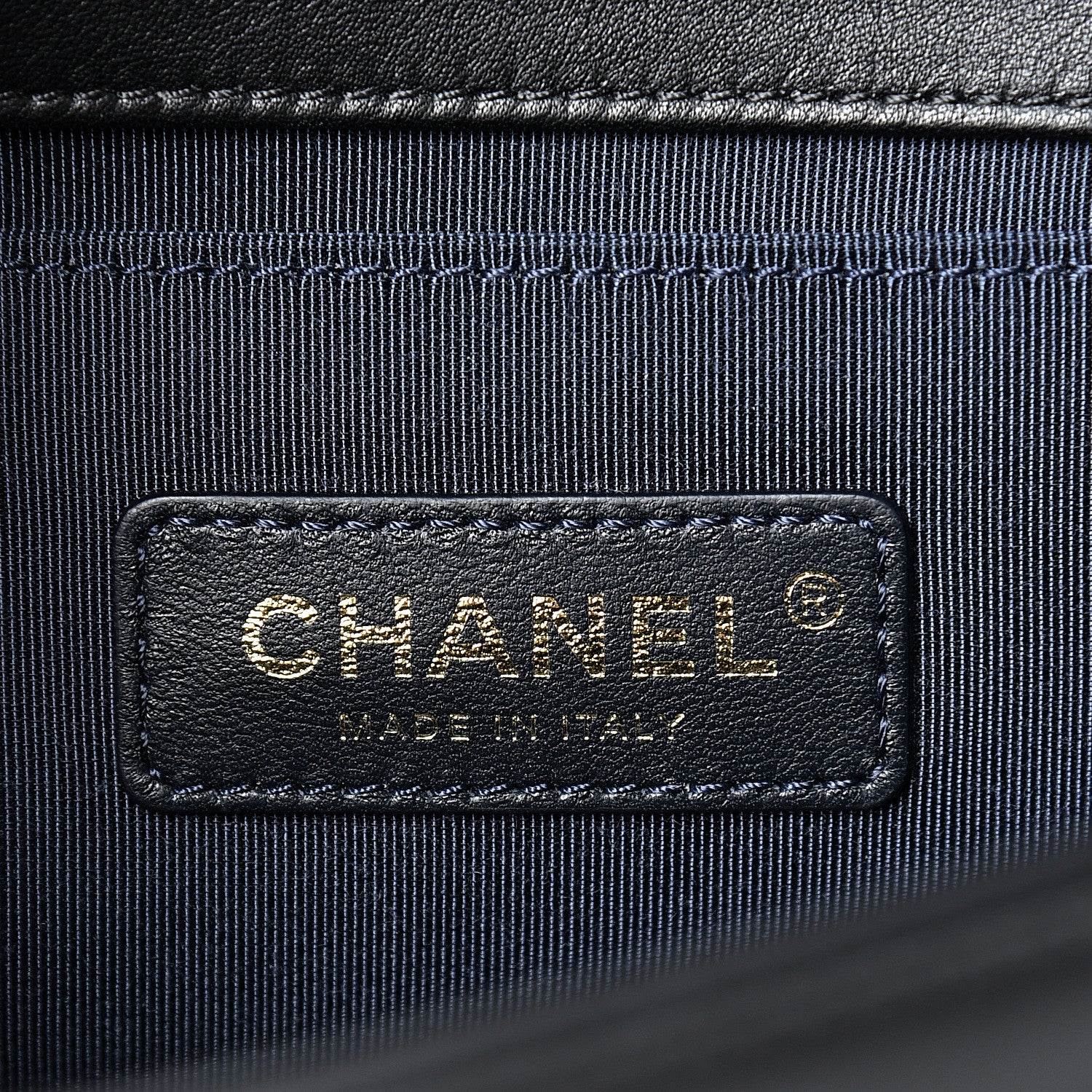 Chanel Calfskin Chevron Quilted Medium Boy Flap Black 5 of 13