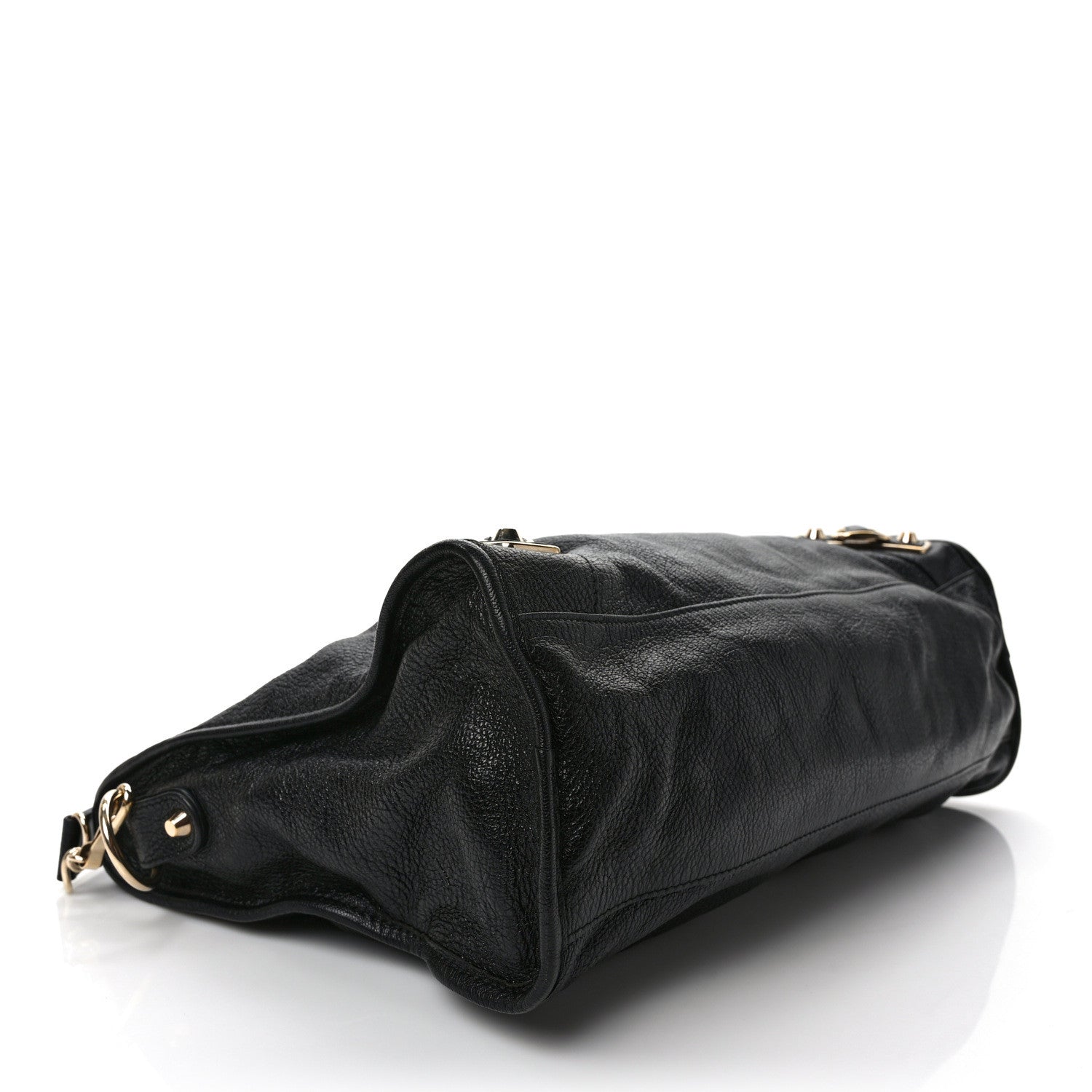 Balenciaga Chevre Gold Metallic Edge Hardware City Black 4 of 11
