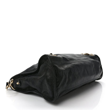 Balenciaga Chevre Gold Metallic Edge Hardware City Black 4 of 11