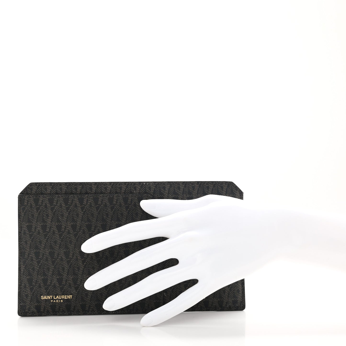 Classic Toile Monogram Fragments Pouch Black Lino
