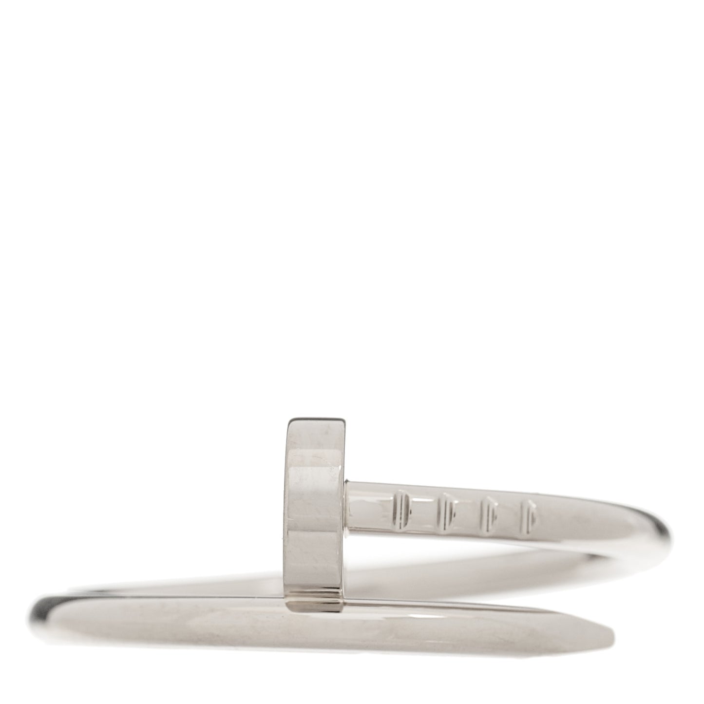 18K White Gold Small Juste Un Clou Ring 55 7.25
