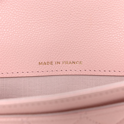 Chanel Caviar Quilted Flap Card Holder Wallet Light Pink 7 of 9