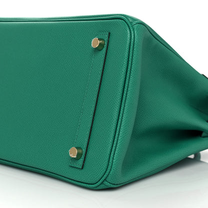 Hermes Epsom Birkin 30 Vert Jade 9 of 10