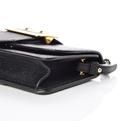 Burberry Soft Grain Calfskin Mini Buckle Phone Bag Black 8 of 10