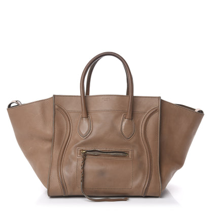 Celine Supple Calfskin Medium Phantom Luggage Taupe 1 of 23