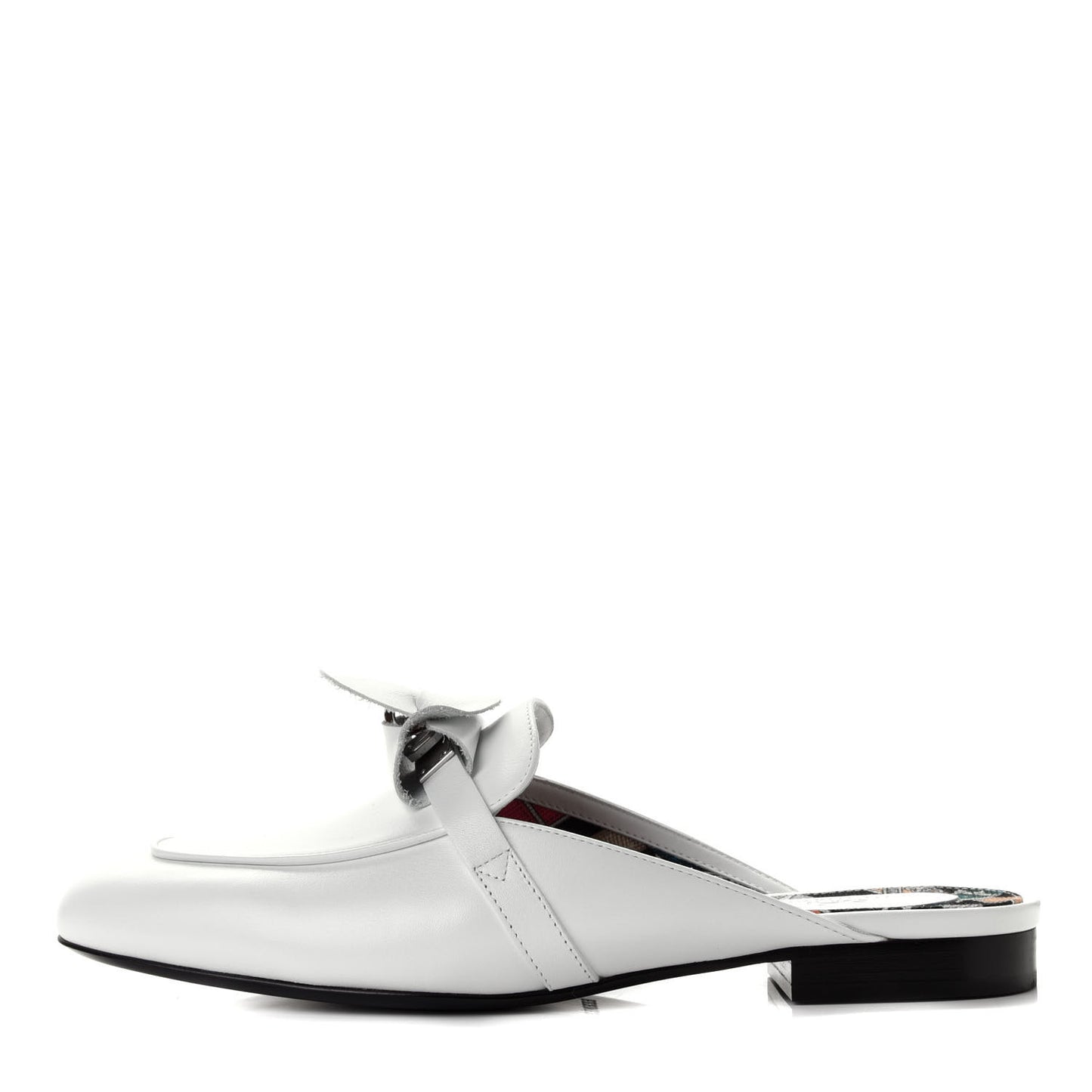 Calfskin Oz Mules 38 White