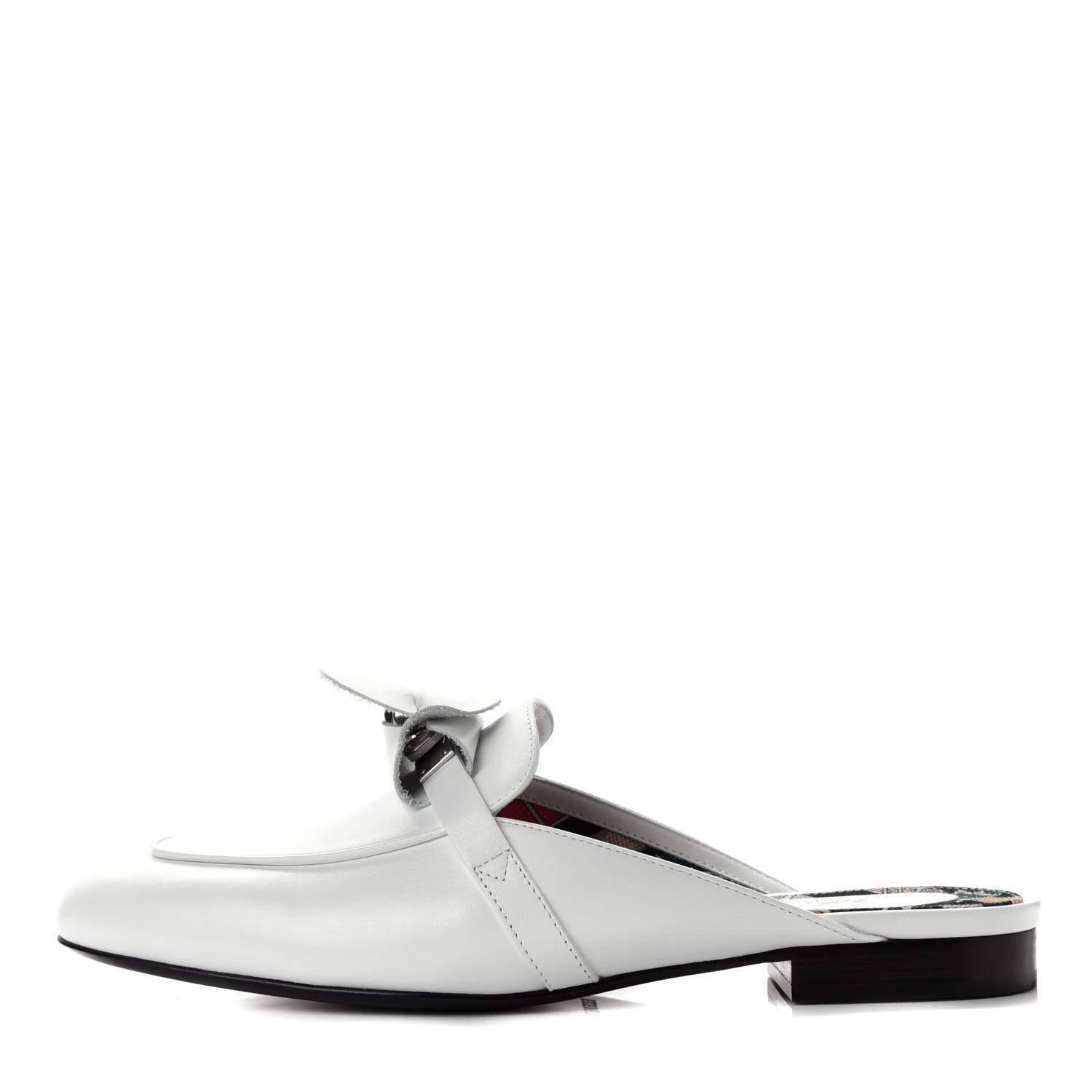 Hermes Calfskin Oz Mules 38 White 1 of 6